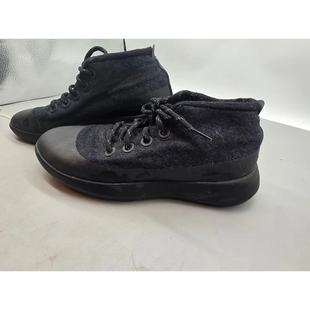 Allbirds Wool Runner-up Mizzle Mens Black Charcoal Mid‎ Top Sneakers WRUMM11
